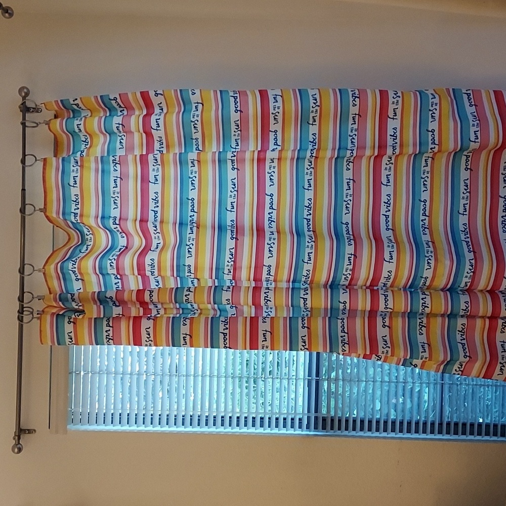 Nwot table clothes can be used as long or short curtains, 100% Polyester